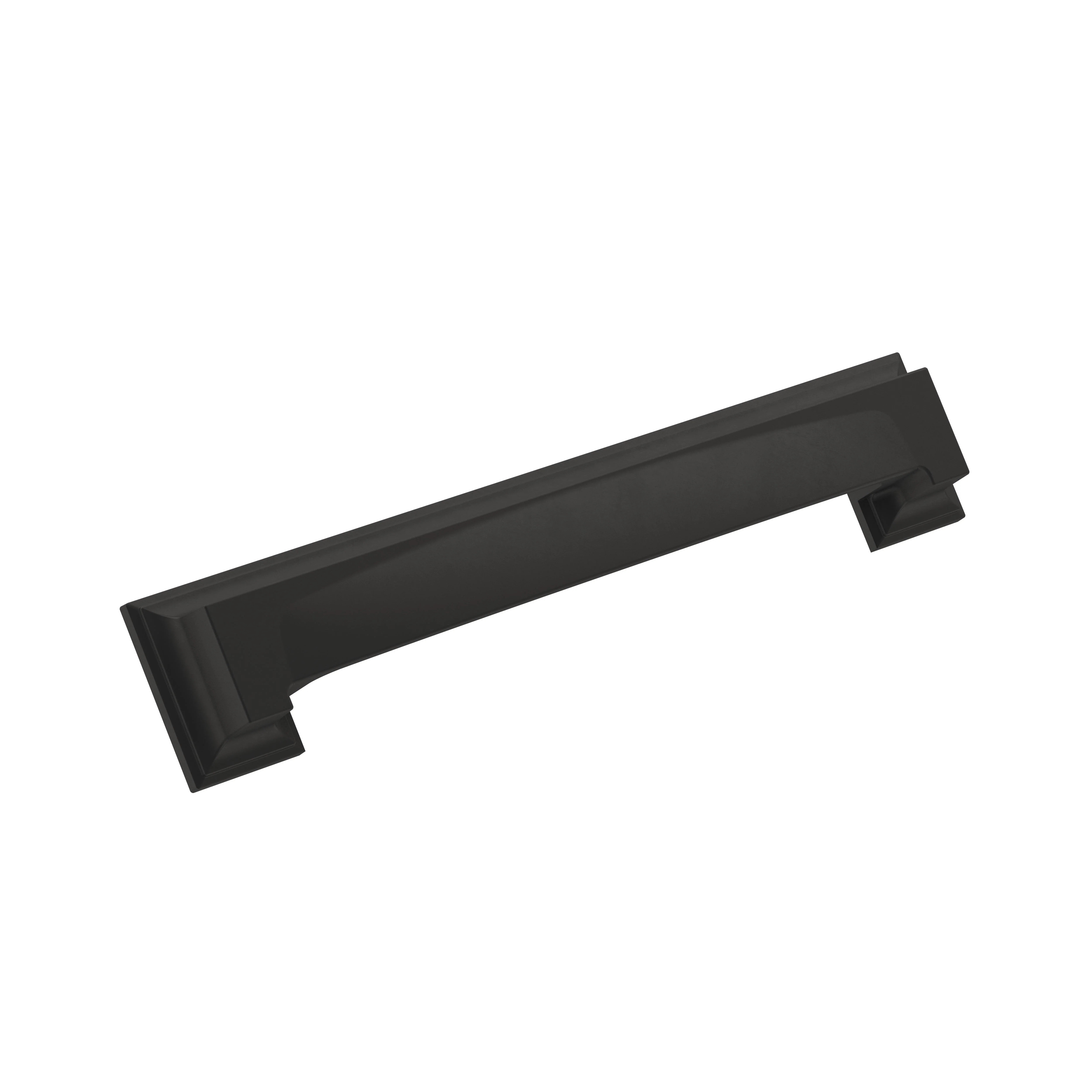 Amerock Appoint Cup Pull Matte Black 6-5/16″ Center to Center