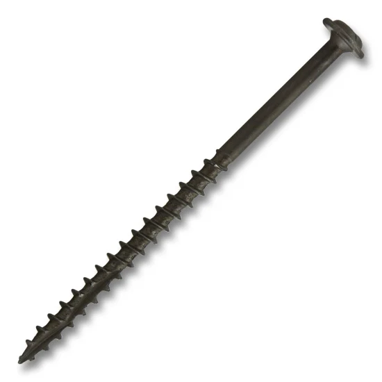 #8 Plain Lube Screw Round Washer Head Combo Drive Coarse Thread Double Auger 3″