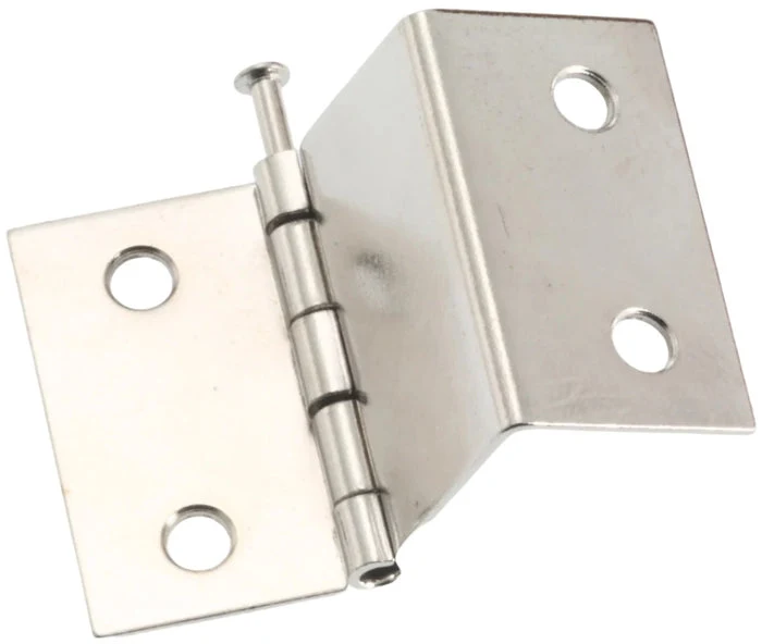 Hinge, 1-1/2″ height, 3/4″ Wrap Around, Loose Pin, Nickel, Multiples of 250