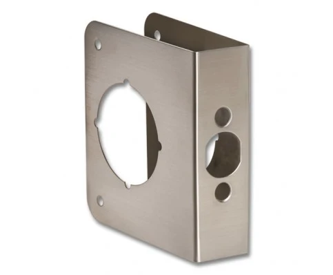 First Watch Door Reinforcer Solid Brass Polished Brass 4″ x 4-1/2″ Dimentions 1-3/8″ Door Thickness