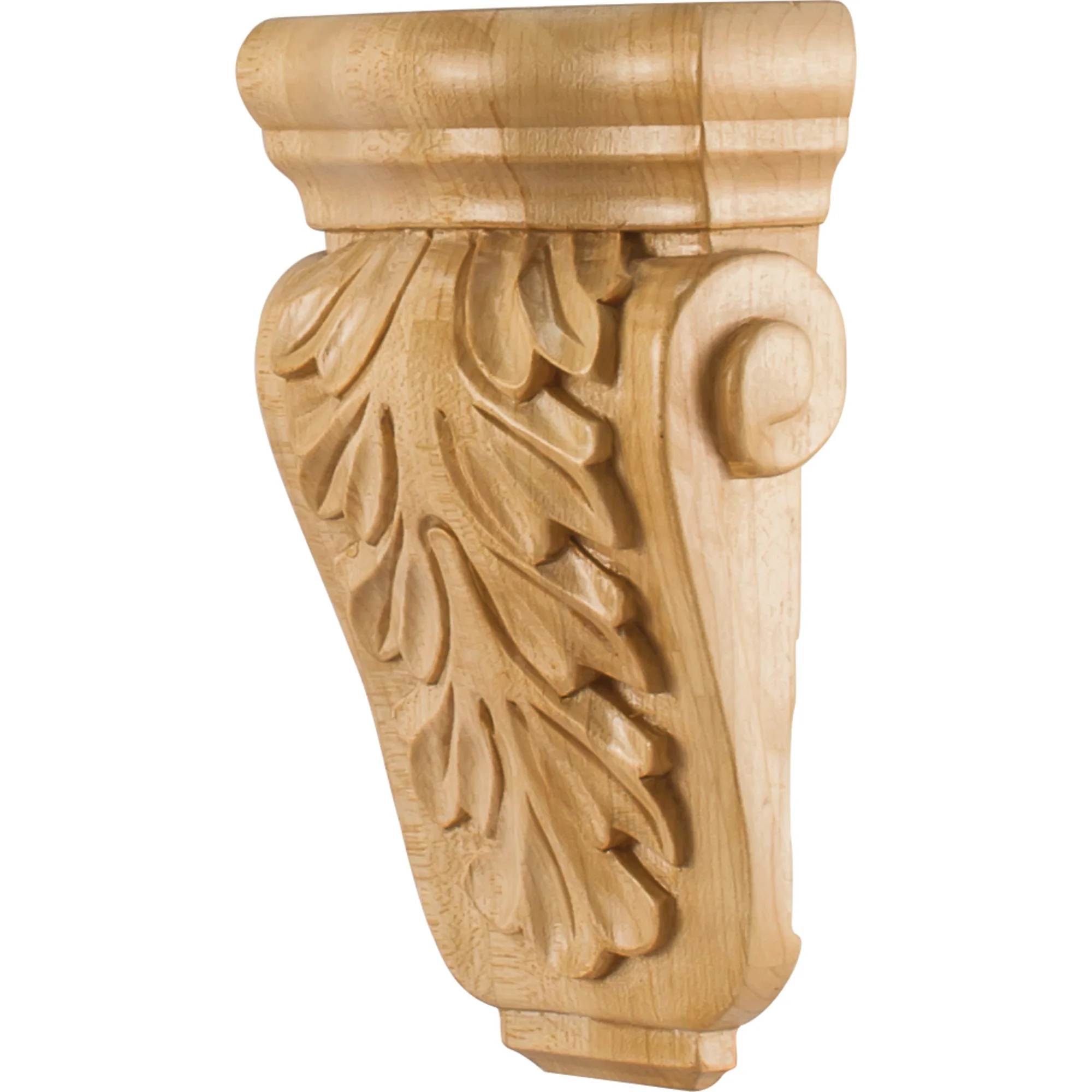 Hardware Resources Acanthus Corbel Rubberwood 7″ Length 4-1/2″ Width