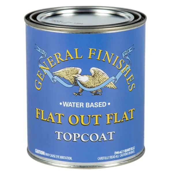 General Finishes Flat Out Flat Acrylic Topcoat, Quart