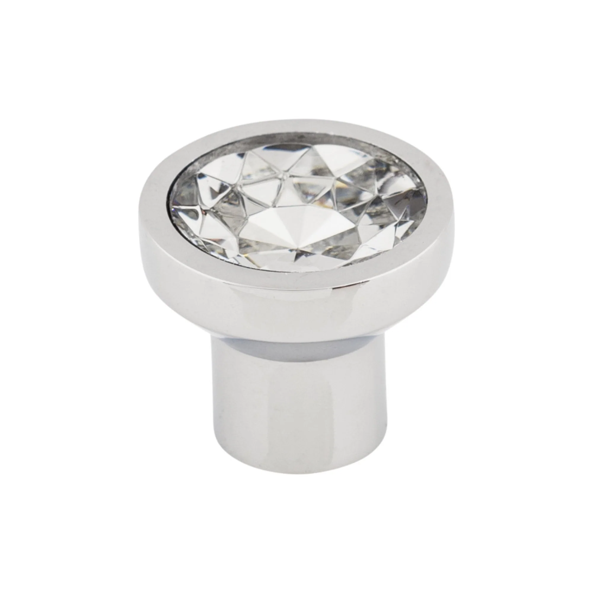 Top Knobs Barrington Knob Polished Chrome 13-16″ Diameter Wentworth Crystal Style
