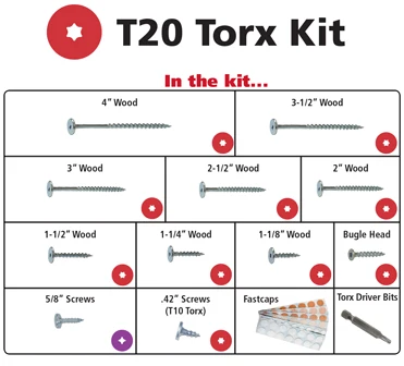 Fast Cap Power Head Screws Kit
