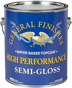 General Finishes High Performance Polyurethane Topcoat, Semi-Gloss, Gallon