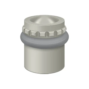 Deltana Round Universal Floor Bumper Pattern Cap, Satin Nickel, 1-5/8″
