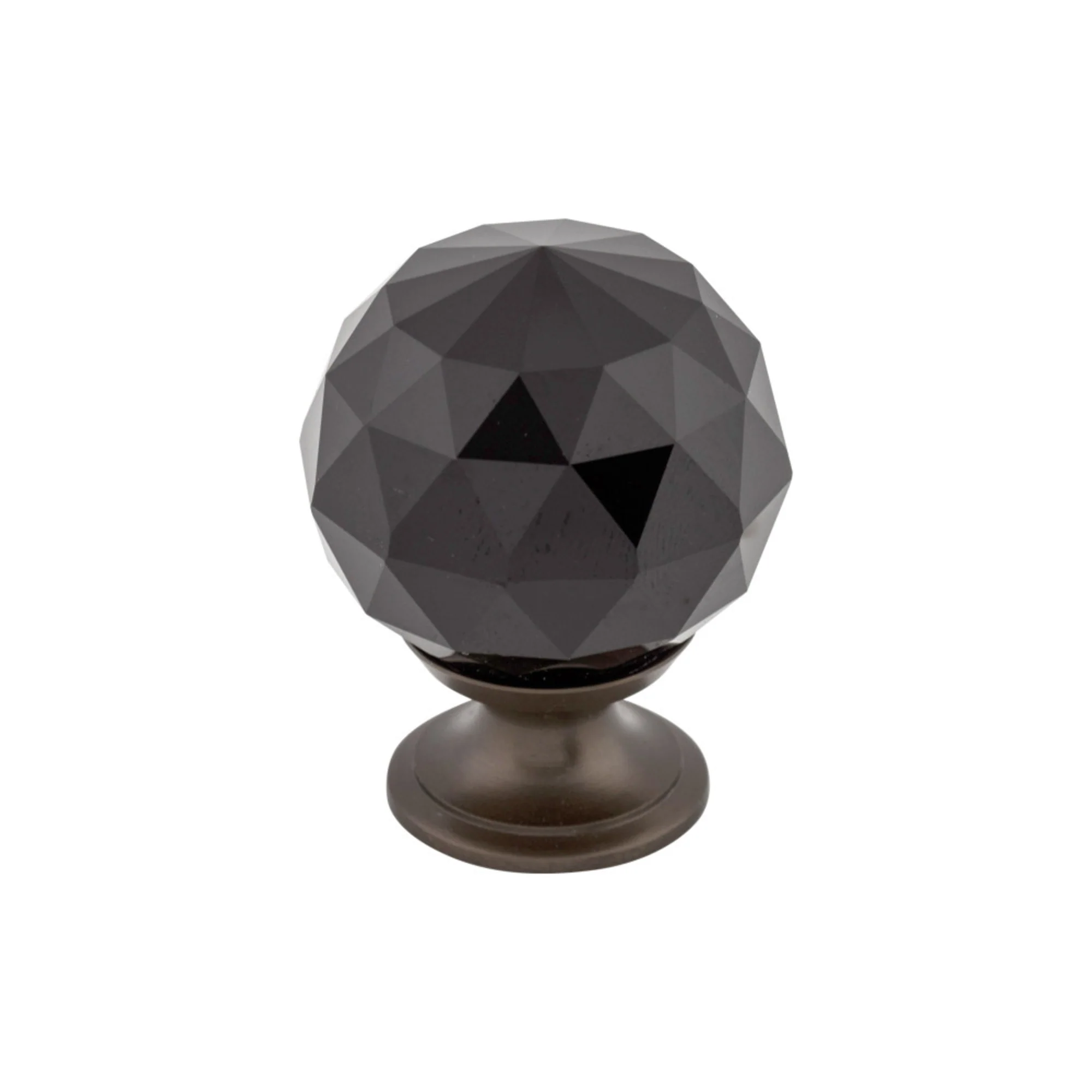 Top Knobs Black Crystal Knob Oil Rubbed Bronze 1-3/8″ Diameter
