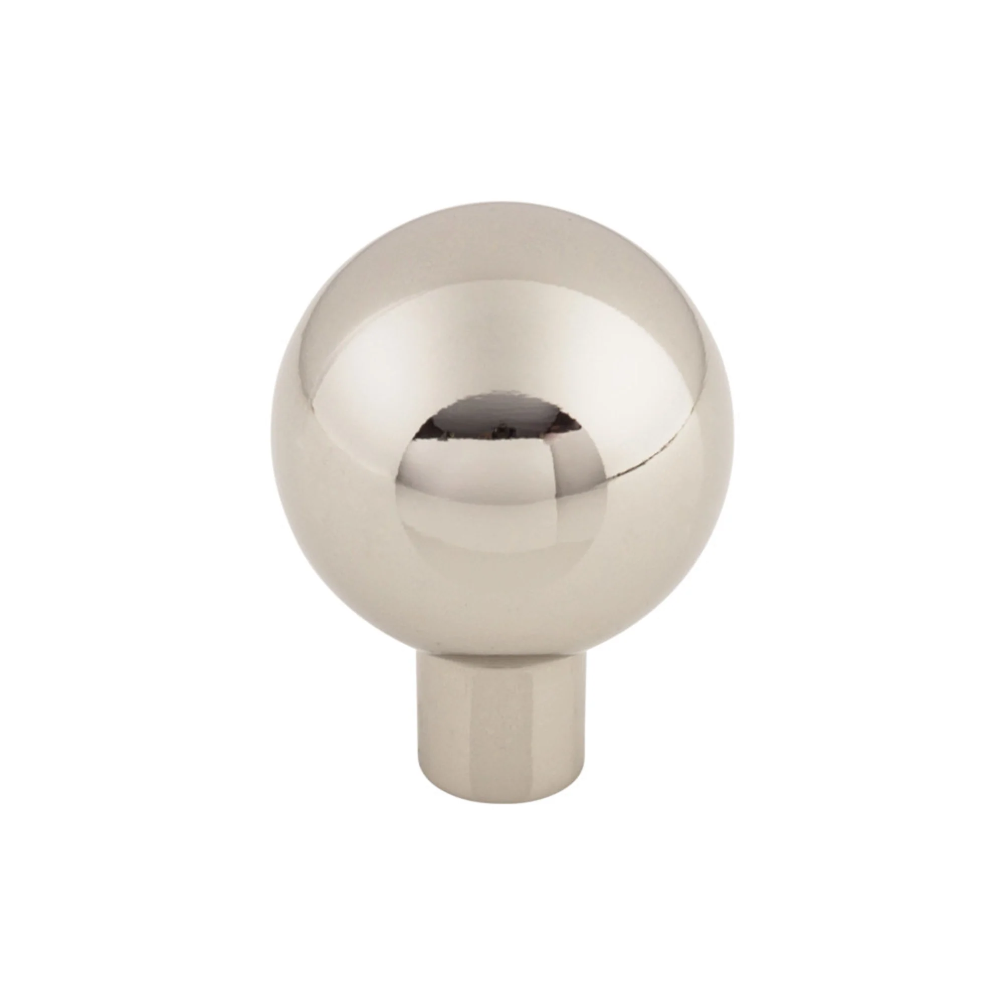 Top Knobs Barrington Knob Polished Nickel 1-1/8″ Diameter Brookline Style