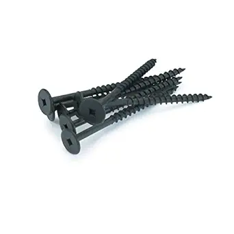 #10 Power Head Screws Square Drive With Nibs Black Finish 17 Type