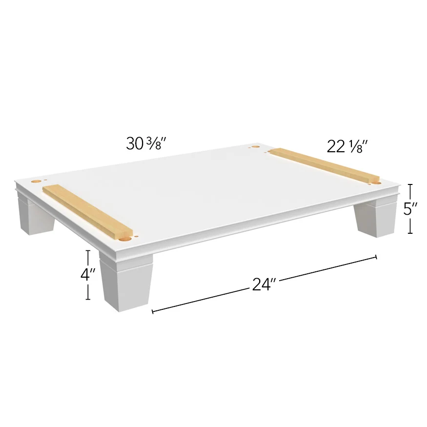 Vanity Platform Vera w/ Taper Feet 24-3/8 W X 5 H X 22-1/8 D – Luna Oak by Fabuwood