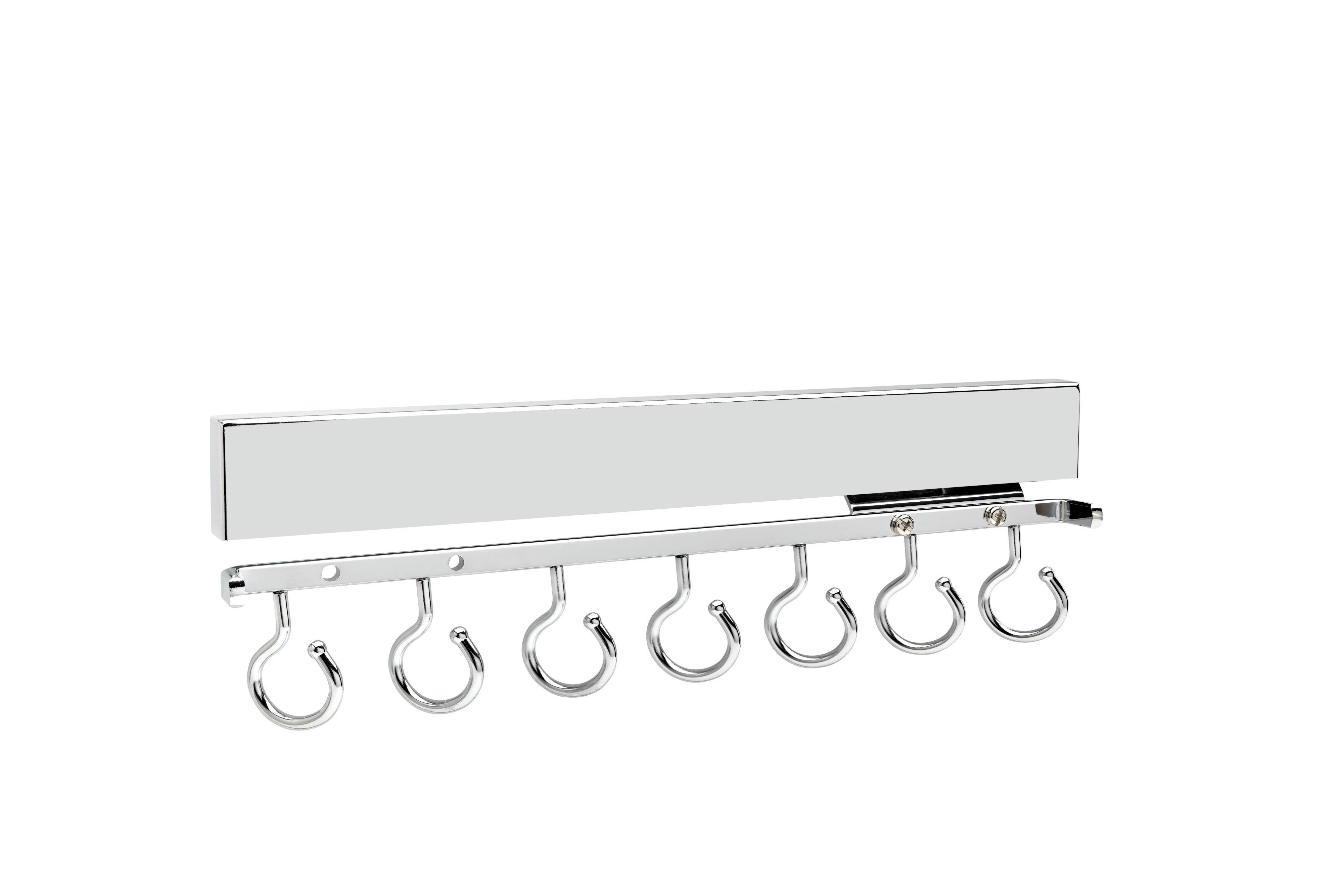 14″ Chrome Pullout Deluxe Scarf Rack