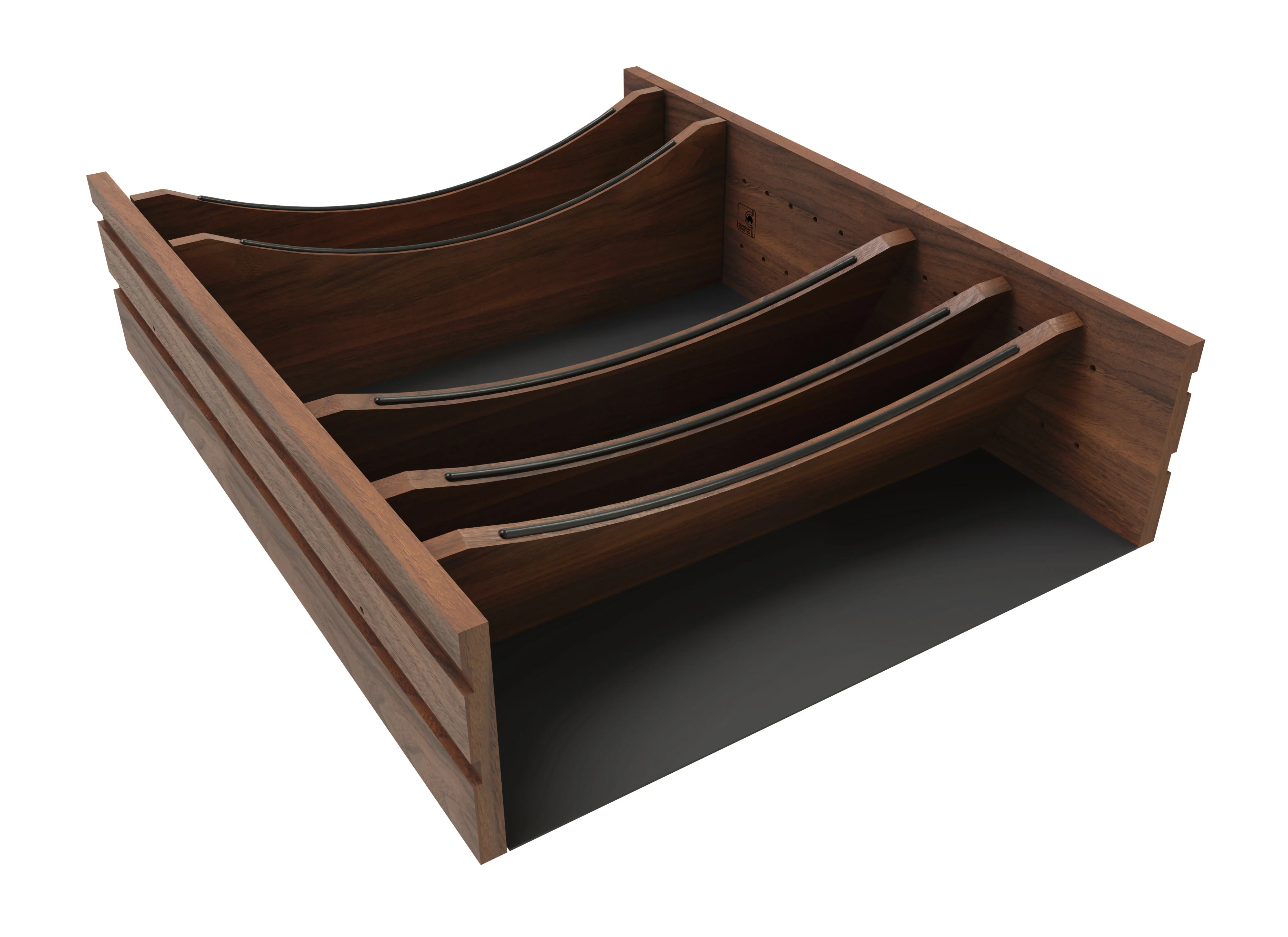 Craftsman Collection Adjustable Deep Drawer Divider Insert With Black Accents