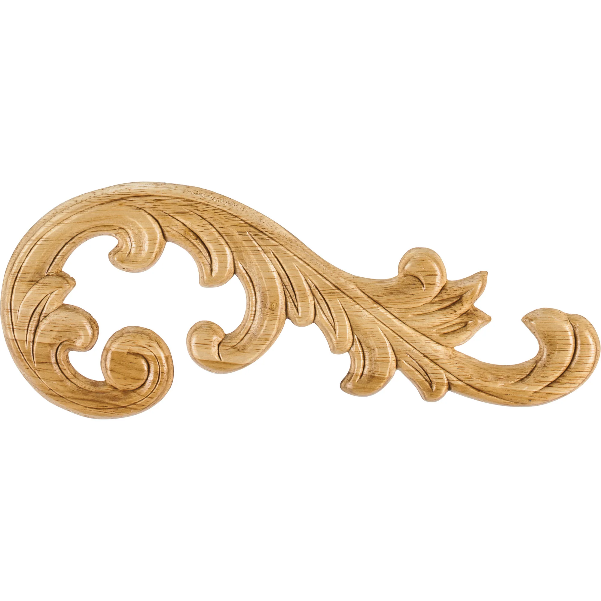 Hardware Resources Pressed Applique Right Rubberwood 4-3/8″ Height