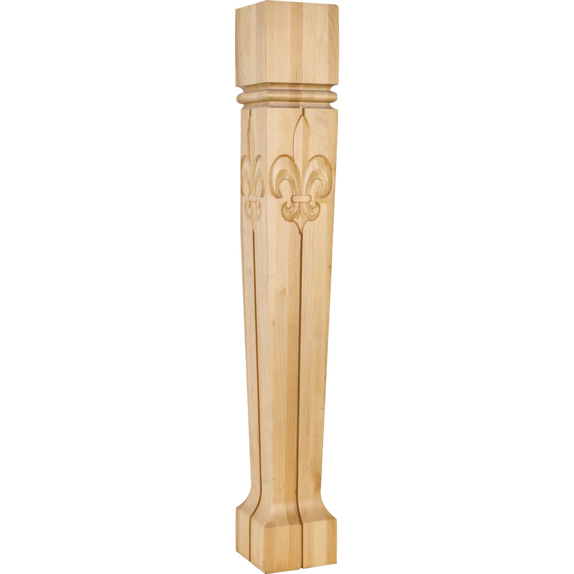 Hardware Resources Bull Nose Fleur-de-Lis Post