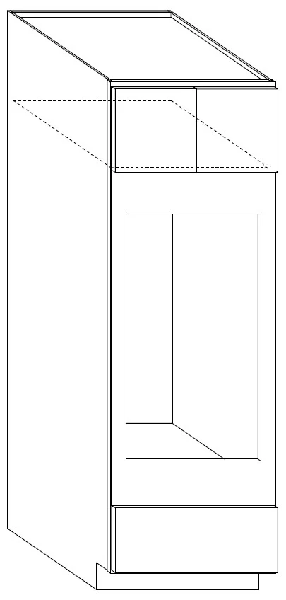 Double Oven Cabinet 33 W X 84 H X 24 D – Teton Paint by Legend