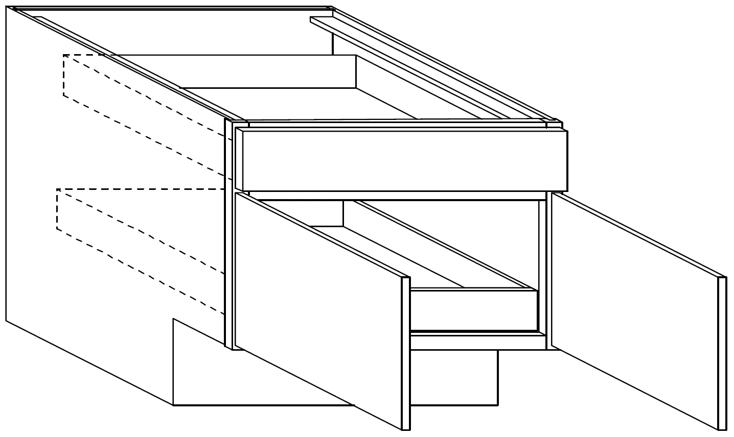 Base Cabinet w/ Roll Out Tray 30 W X 32-1/2 H X 24 D (9 inch toe) – Rainier Paint by Legend
