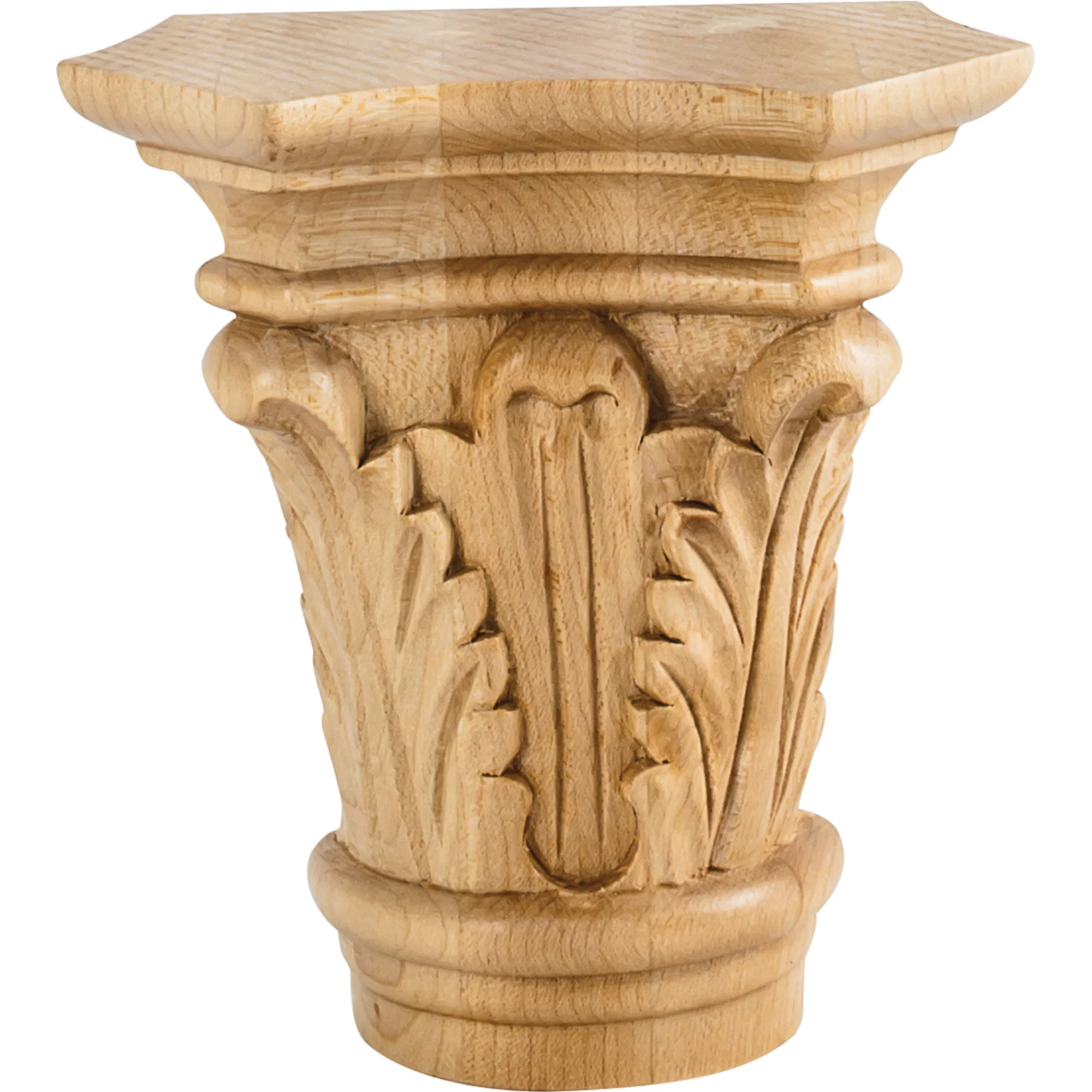 Hardware Resources Acanthus Capital Maple 4-3/4" W x 2-1/8" D x 4-3/8" H Size