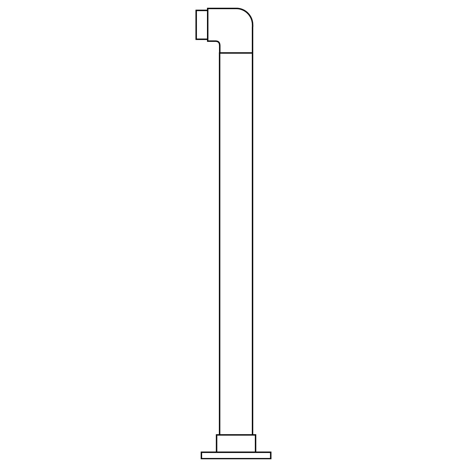 Single Flush End Post
