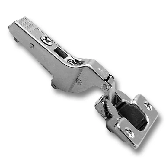 Blum Clip Top 95 Degree Thick Door Hinge Steel, Half Cranked, Screw-On, Self-Closing