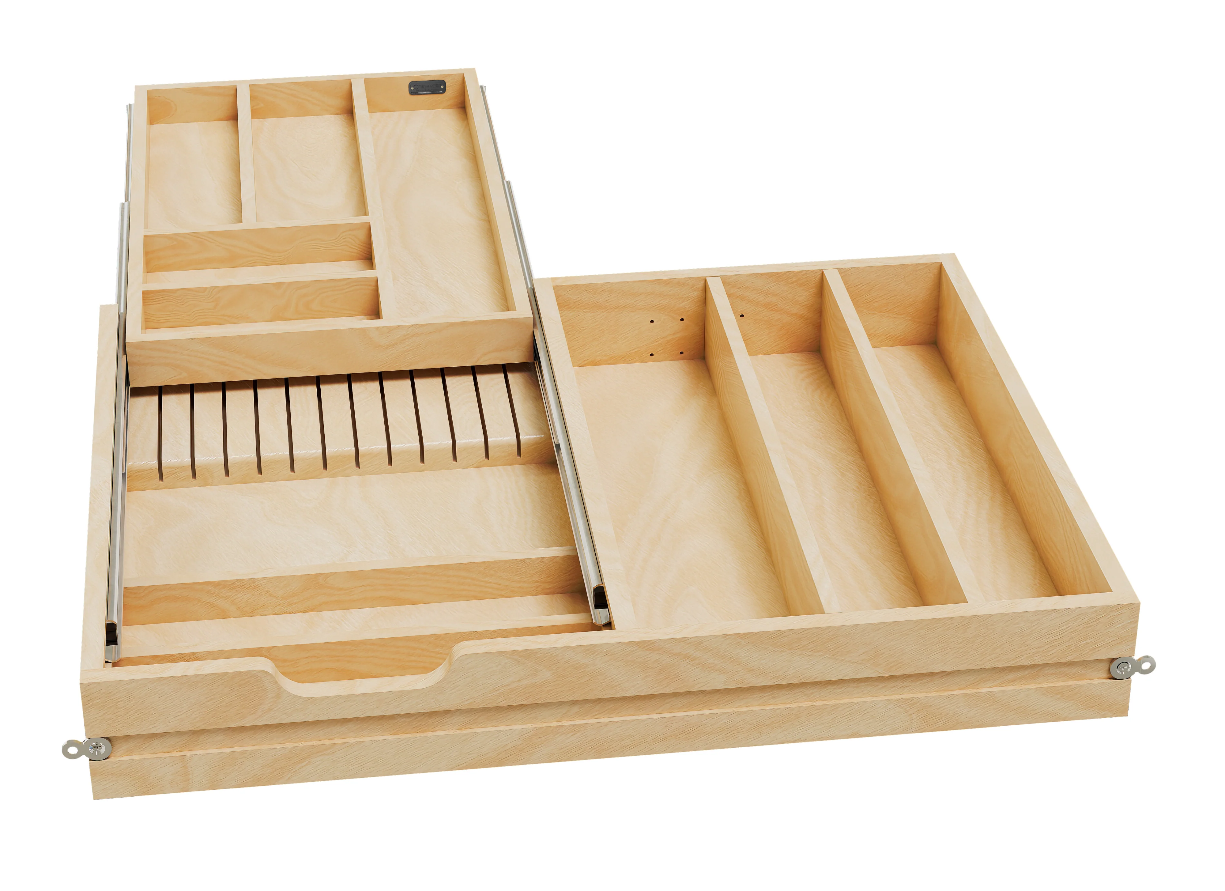 Rev-a-shelf Maple Tiered Cutlery Drawer, 30"