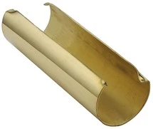 Tubing Splice for 2″ Tubing Polished Brass