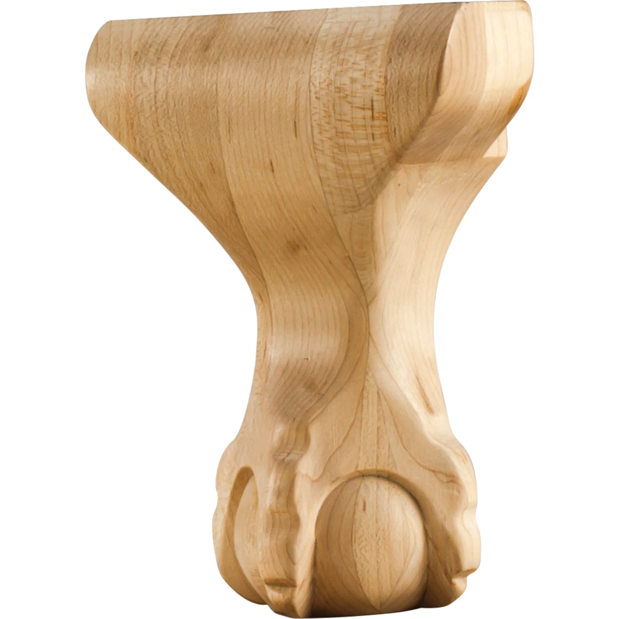 Hardware Resources Center Ball & Claw Leg Rubberwood 6″ Length