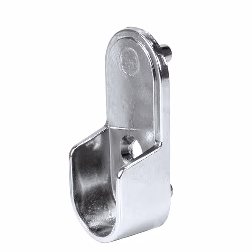 Decorite 430, Closet Rod Flange For Oval Rod, Screw on, Polished Chrome