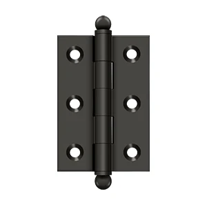Deltana 2.5″ x 1.7″ Hinge With Ball Tips, Oil Rubbed Bronze