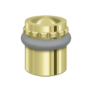 Deltana Round Universal Floor Bumper Pattern Cap, Polished Brass, 1-5/8″