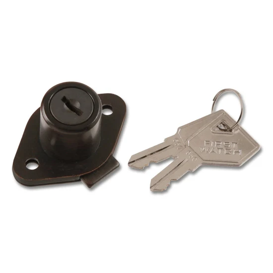 Cabinet & Drawer Lock, 1-1/8″ Max Thickness, Keyed Alike #645, Vintage Bronze
