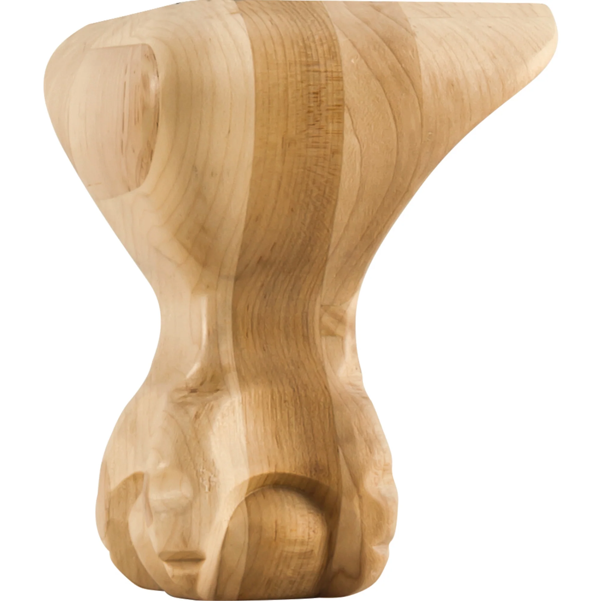 Hardware Resources Smooth Ball & Claw Leg Maple 6″ Length