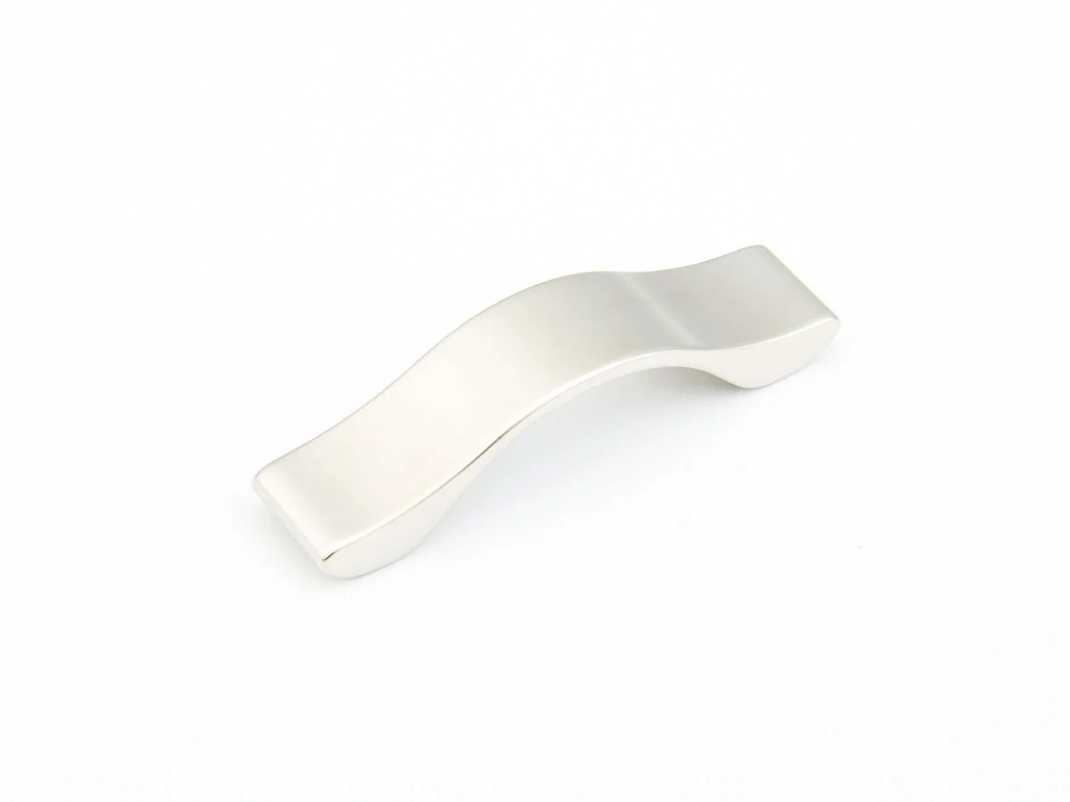 Schaub Wave Pull Satin Nickel 64 mm Center to Center