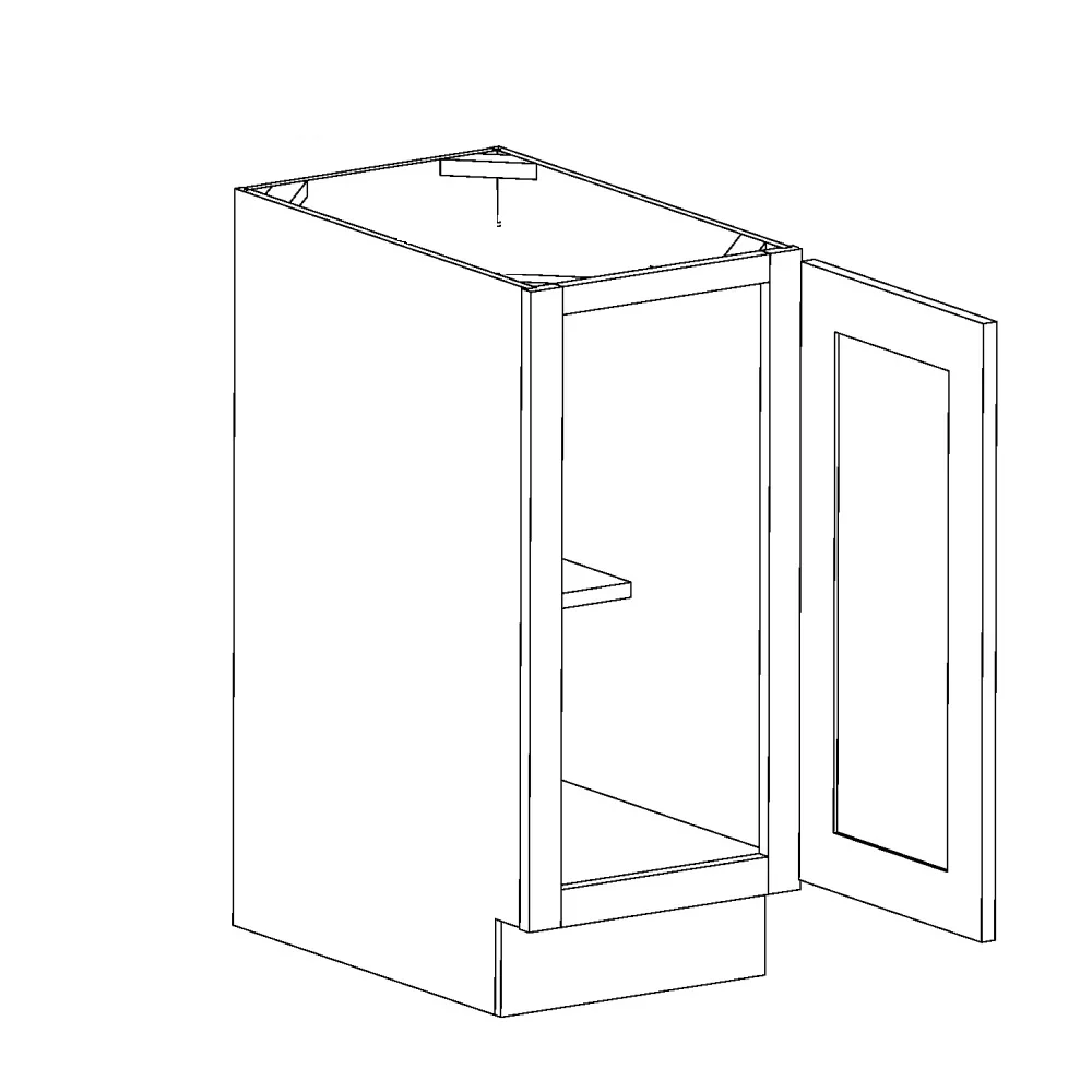 Base 18 W X 34-1/2 H X 24 D - (Full Height) Frontier Shaker by Horning