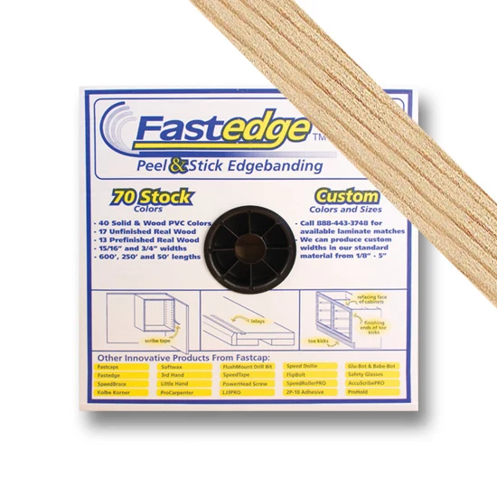 Fastedge Unfinished Wood 3/4″ PSA Roll, 250 foot, Fir