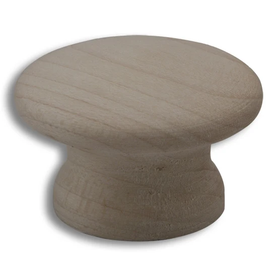 CSH Wooden Knob Maple 1-1/4″ Diameter 13/16″ Projection