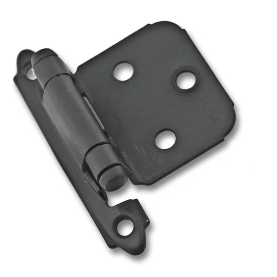Amerock Self-Closing Hinge Variable Overlay Face Mount, Black
