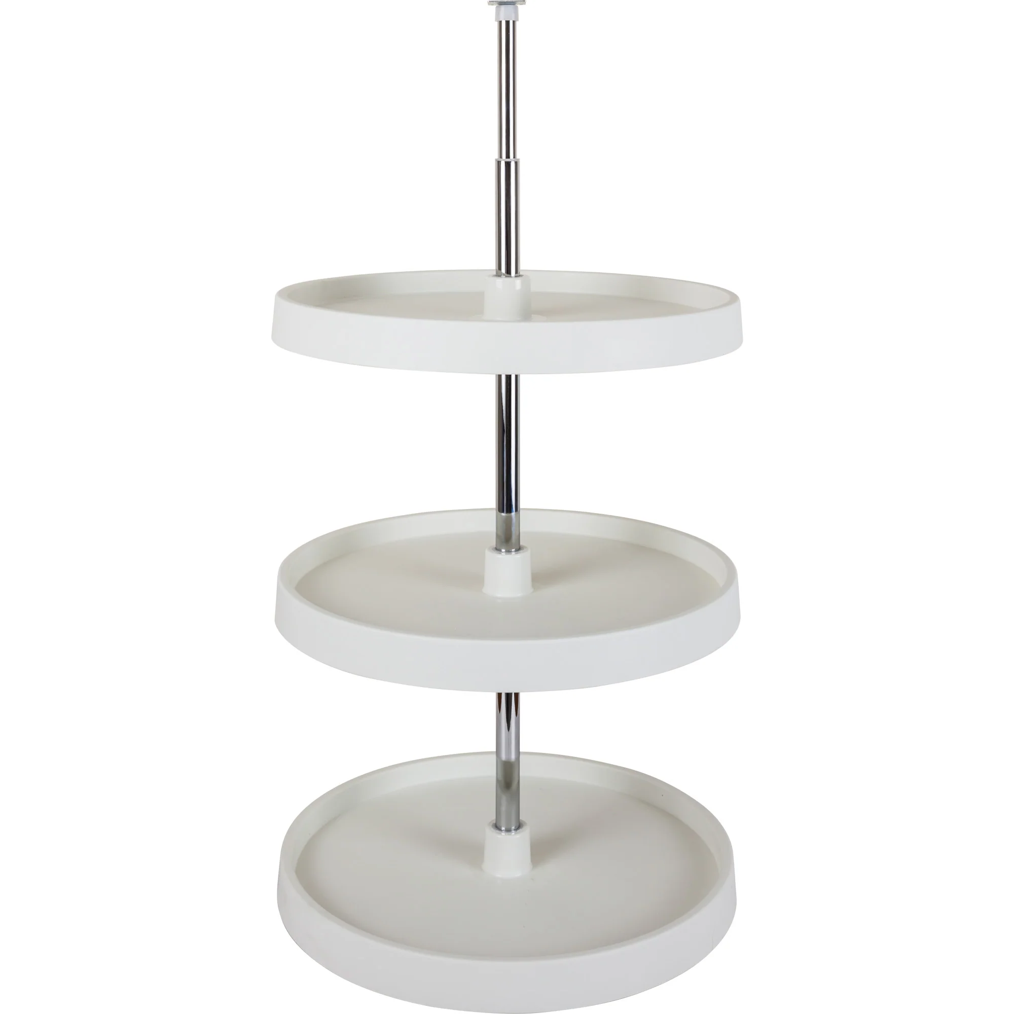 18″ Round Three-Shelf Plastic Lazy Susan Set