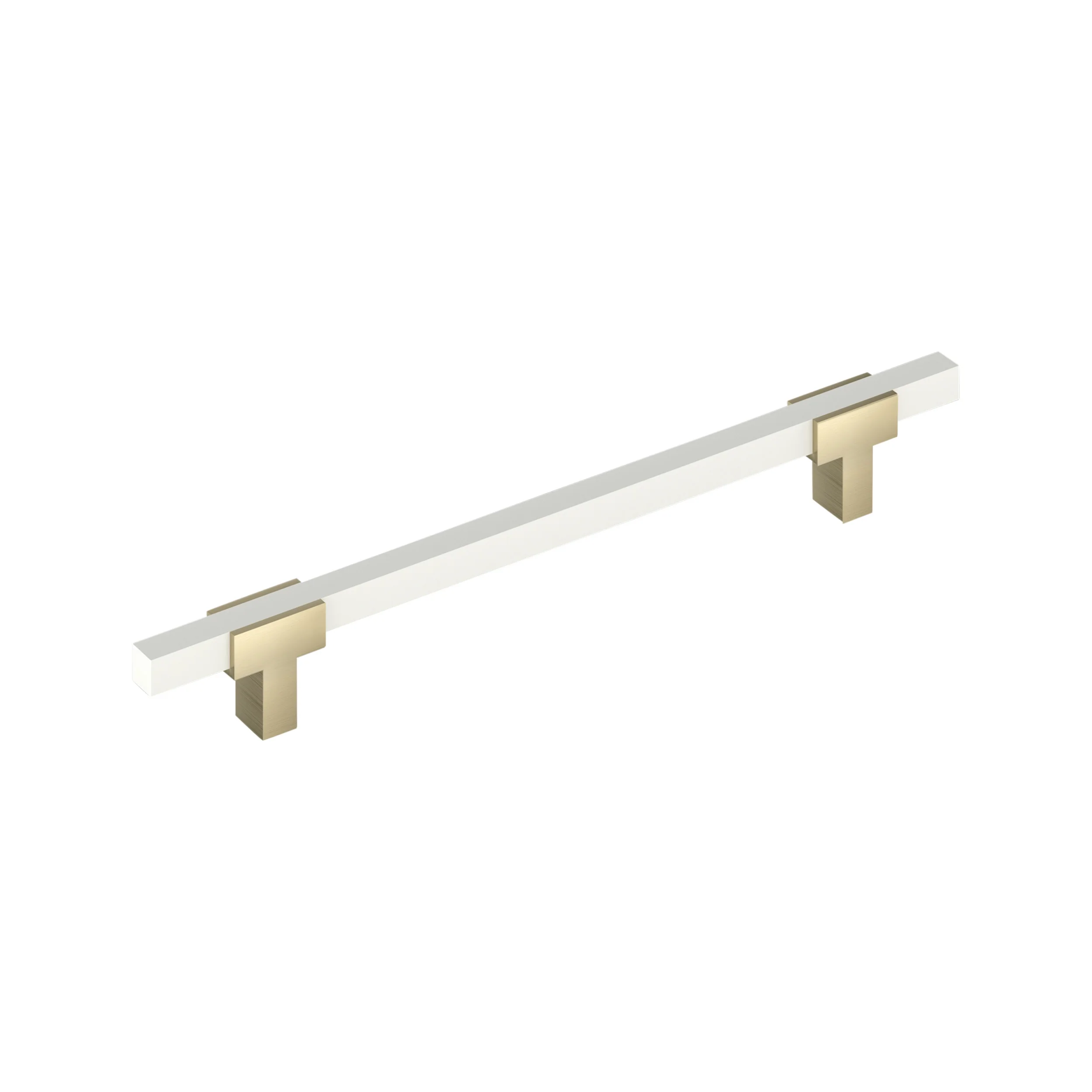 Amerock Urbanite Pull Golden Champagne/White 12″ Center to Center