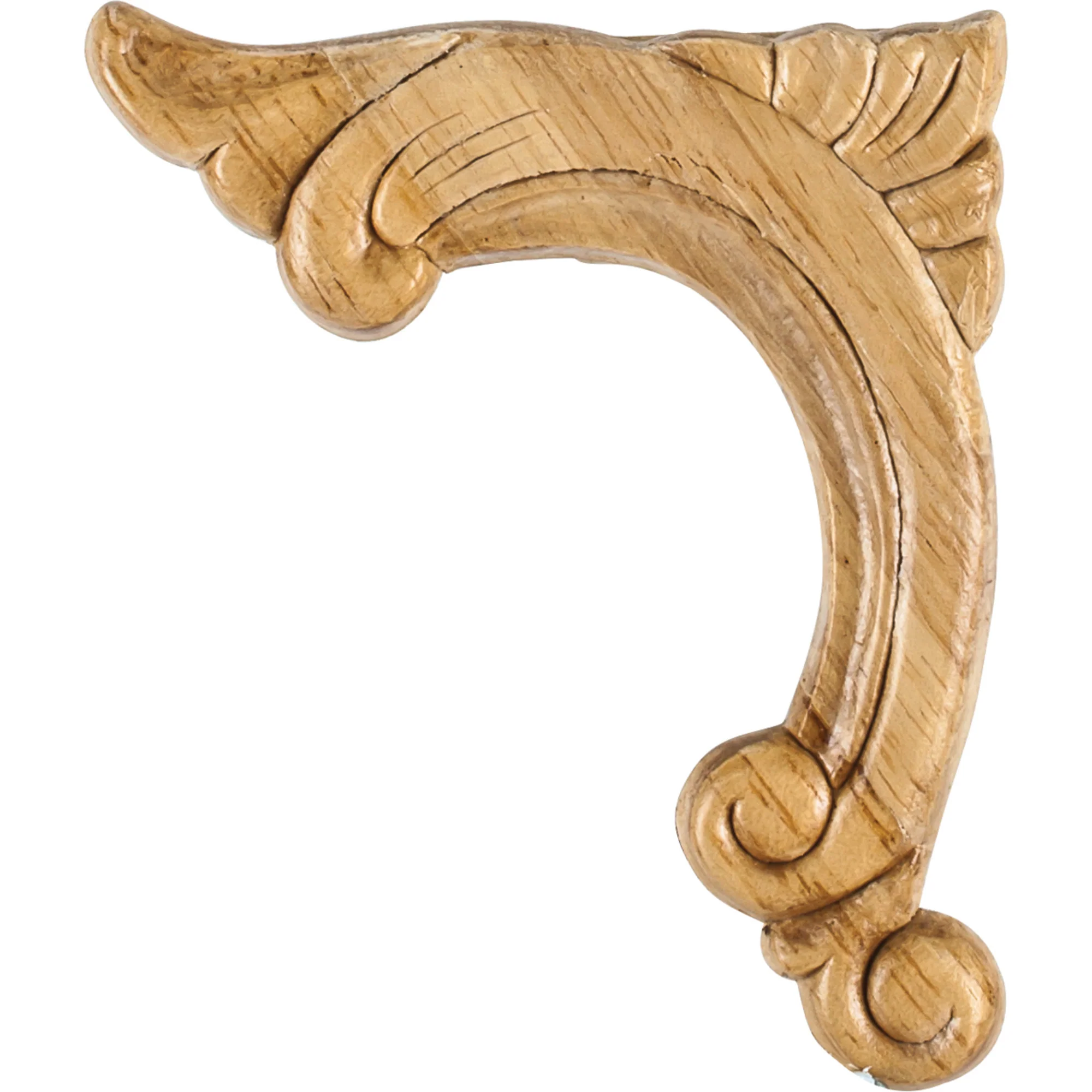 Hardware Resources Left Pressed Acanthus Corner Appliqué