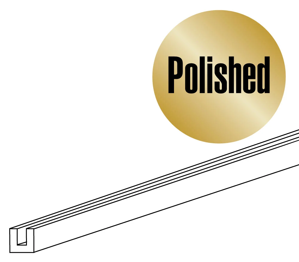 Solid Brass Channel