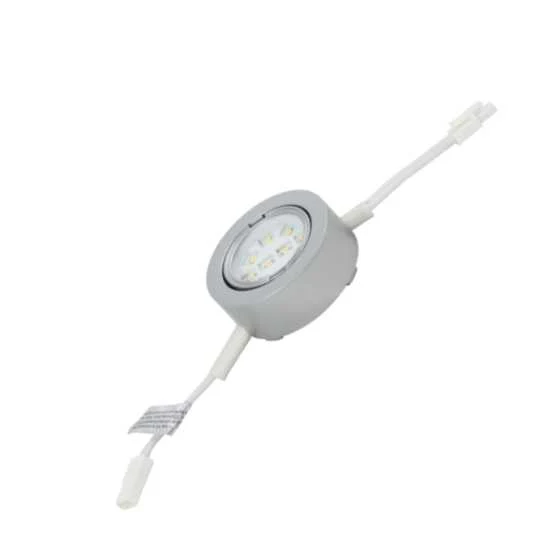 Advanced Affiliates Led Puck Light Plastic, Satin Nickel, Warm White
