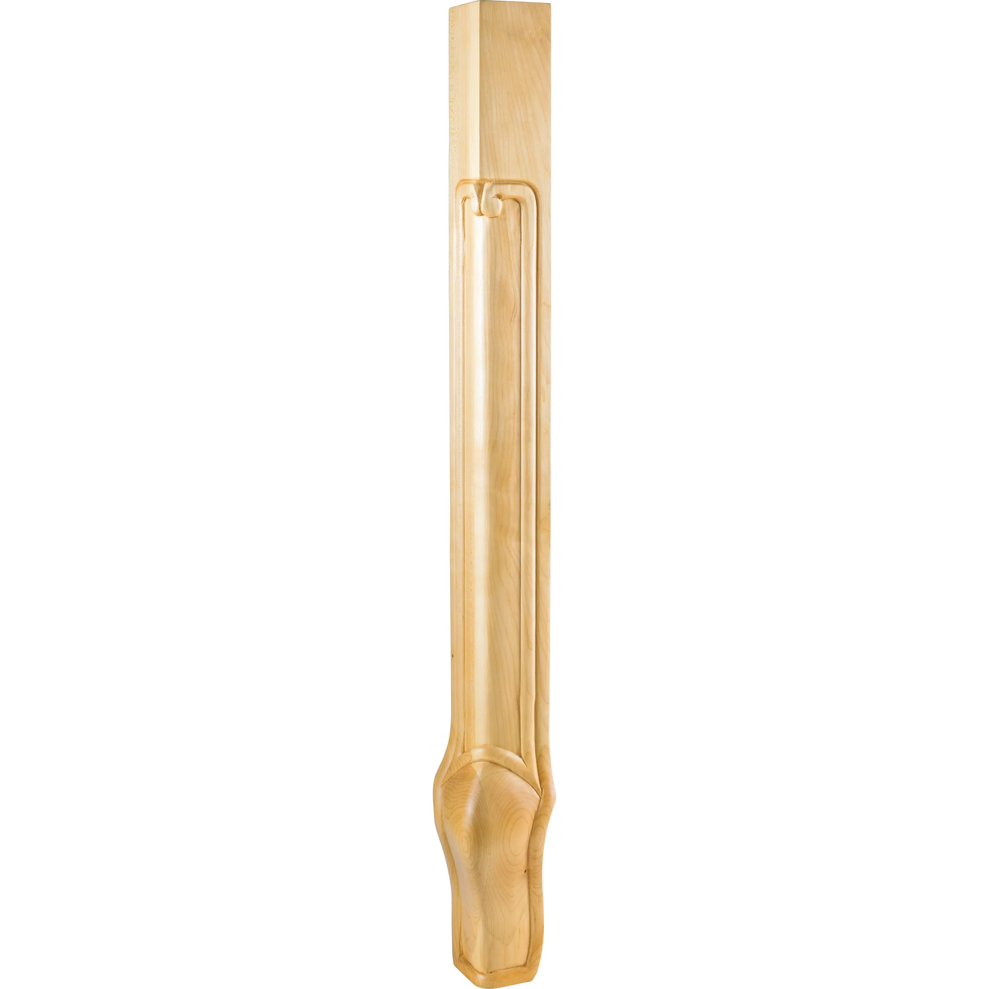 Hardware Resources Queen Anne Corner Leg Maple 35-1/4″ Length