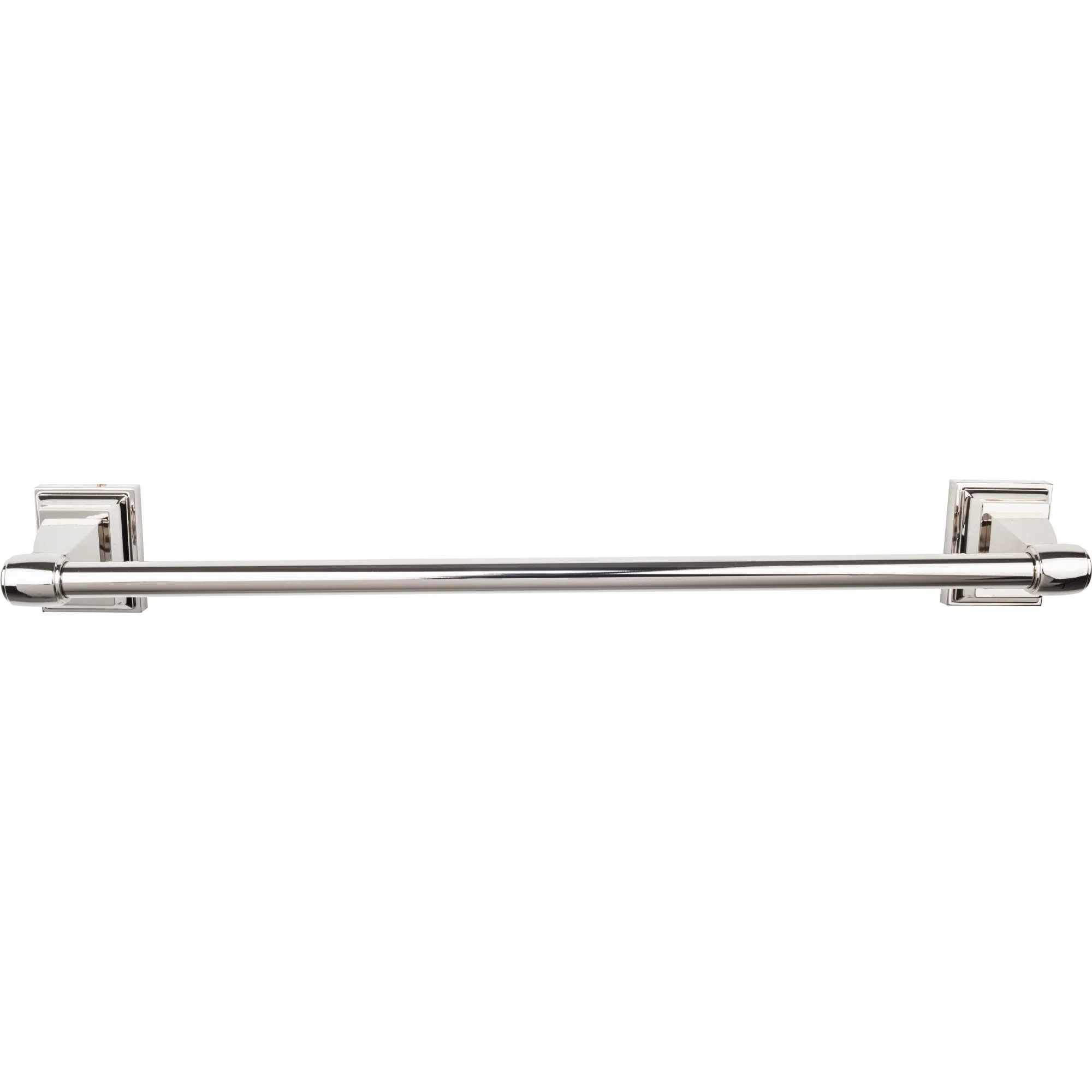 Top Knobs Stratton Bath Towel Rod, Polished Nickel, 24″