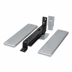 Deltana Spring Hinge Double Action With Solid Cover, Brushed Chrome, 1-3/8″