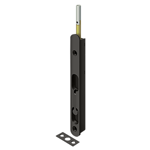 Deltana 18″ Extension Flush Bolt Zinc Corners Round