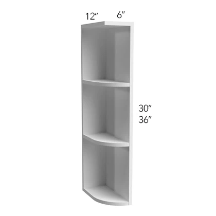 Wall Open End Left 6 W X 30 H X 12 D – Luxe Oak by Fabuwood
