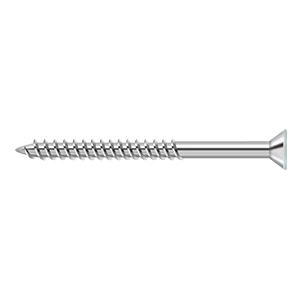Deltana #10 Steel Wood Screw 2-1/2″ Length White