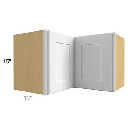 Wall Square Corner 24 W X 15 H X 12 D (Pie cut) – Luxe Oak by Fabuwood
