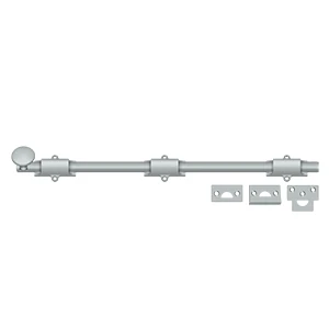 Deltana Surface Bolt Heavy Duty, Brushed Chrome, 18″