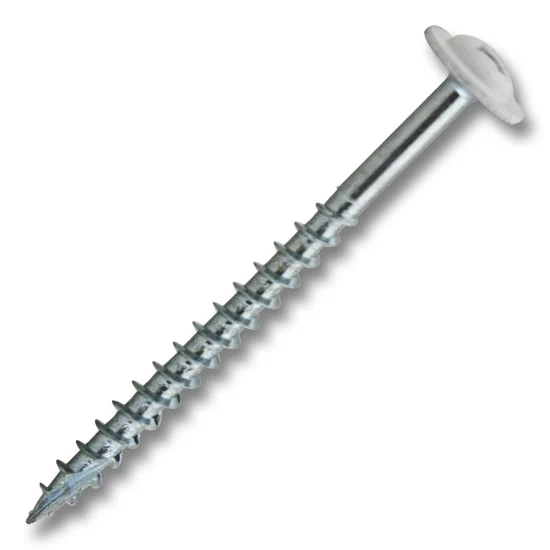#10 Screw Round Washer Head #2 Square/Phillips Combo Double Auger Coarse Thread